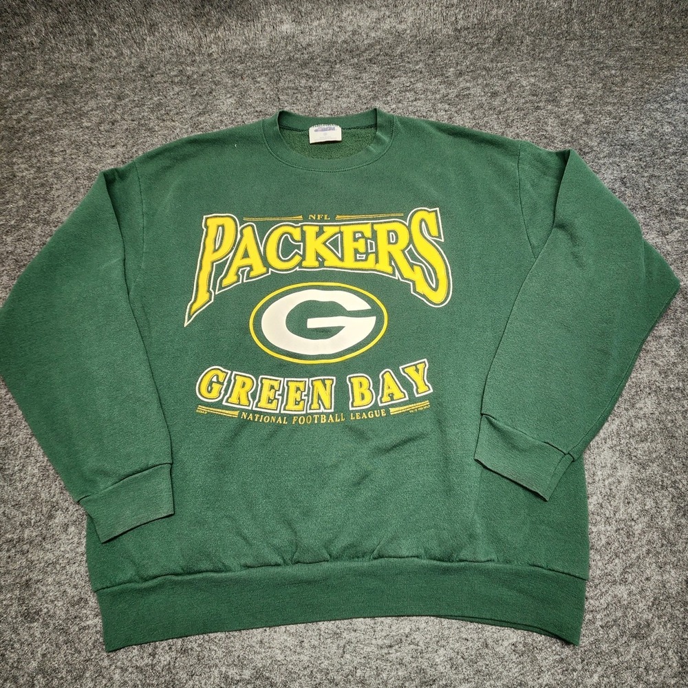 CSA Vintage 1998 NFL Football Green Bay Packers Crewneck Sweatshirt XL USA Made